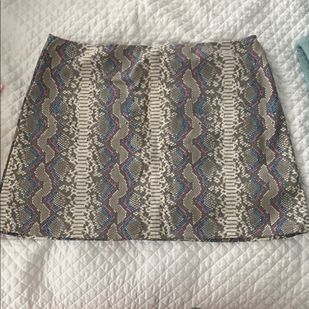 Snakeskin skirt